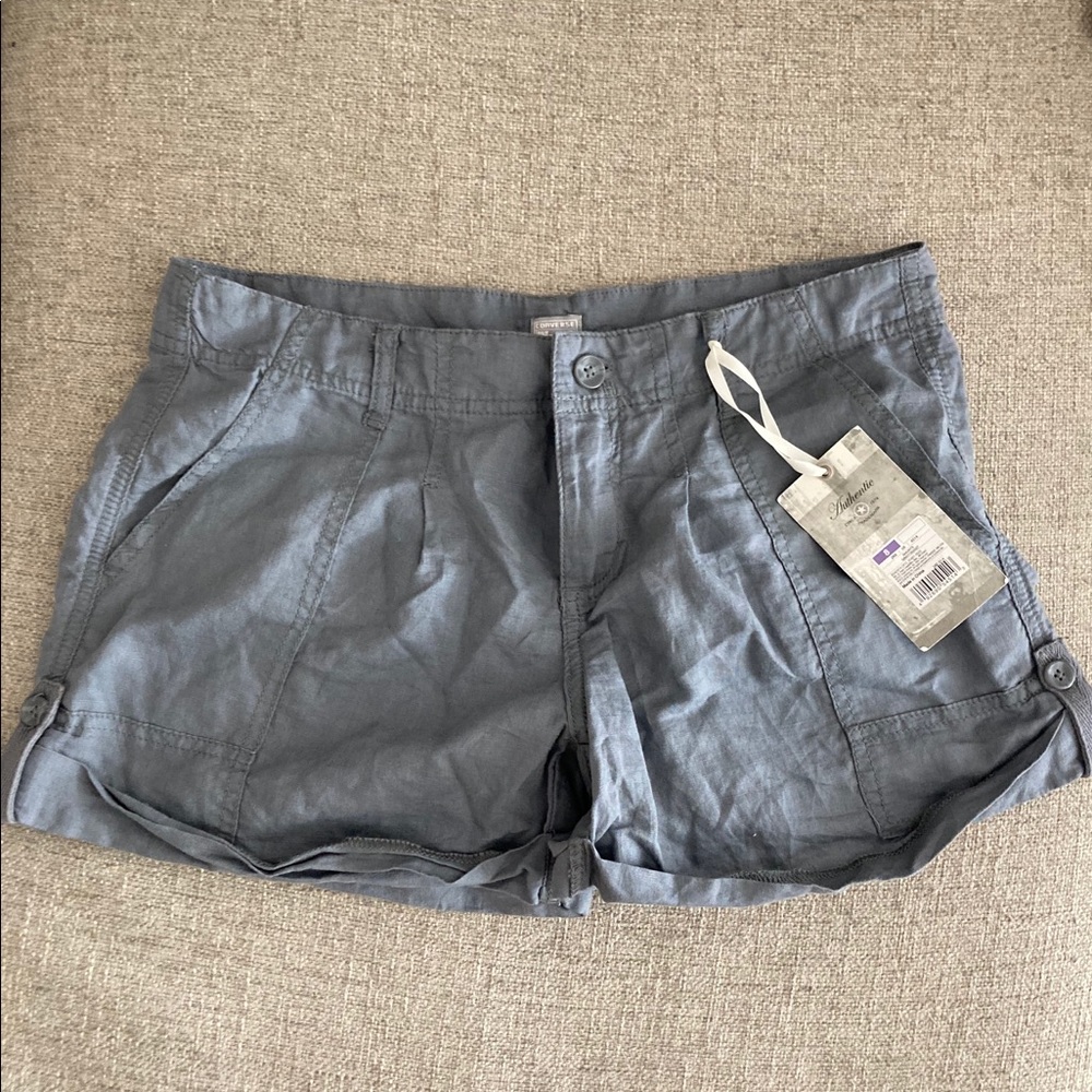 NWT gray linen shorts